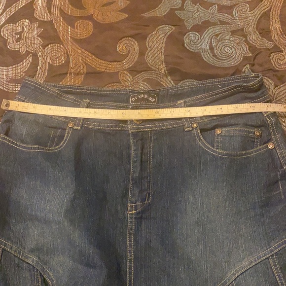 NWOT Y2K vintage Tier denim flare skirt size 13/14 - Picture 5 of 7